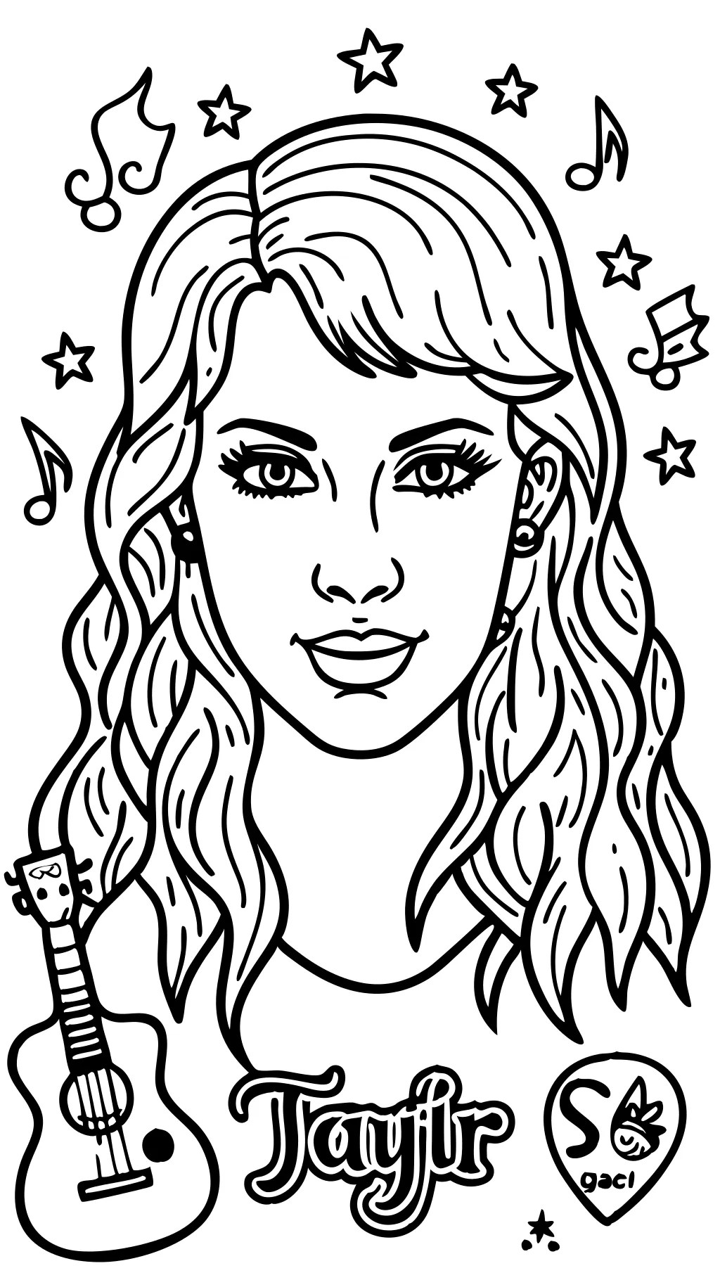 páginas para colorear imprimibles gratis taylor swift